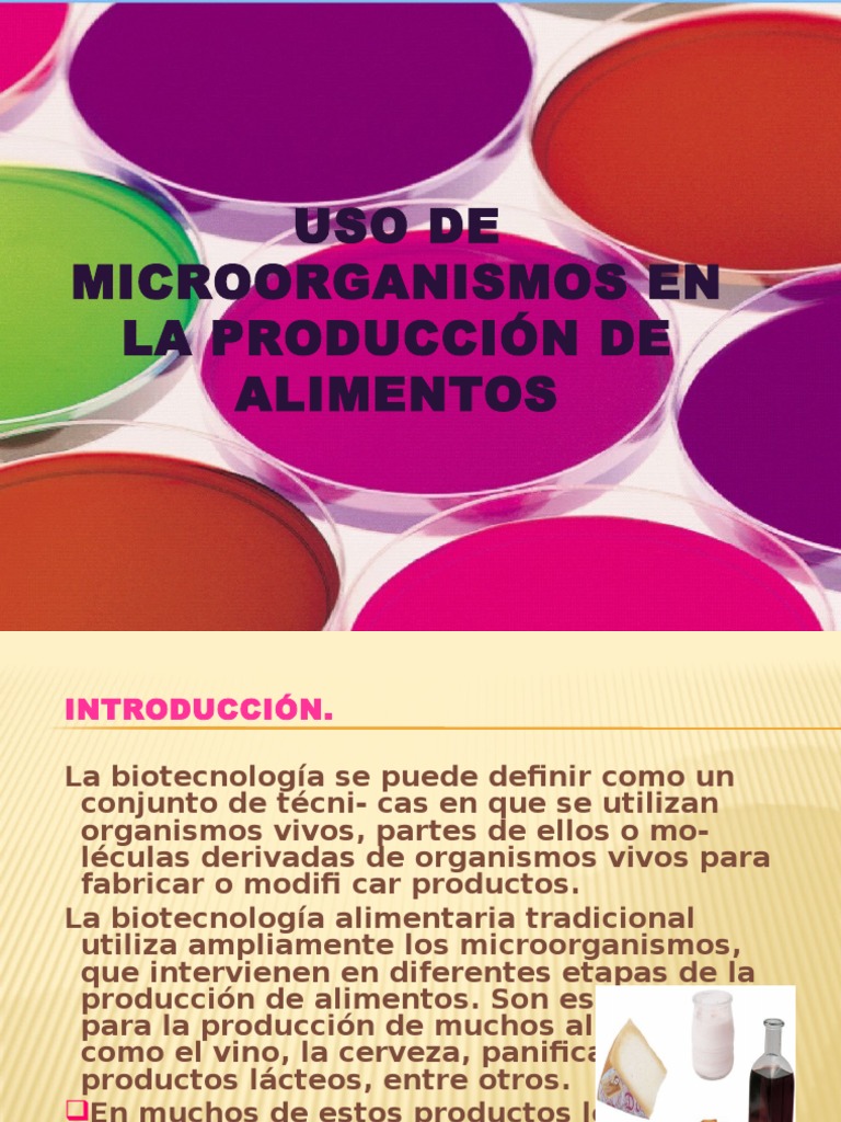 Uso de Microorganismos en La Producción de Alimentos | PDF | Levadura ...