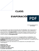 Clase Evaporacion y Evapotranspiracion