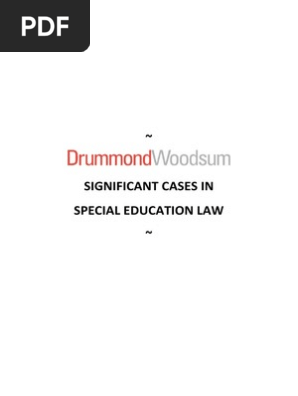 Significant Cases in Special Ed PDF | PDF | Damages | Special Education
