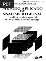 Rondinelli Metodo Aplicado de Analisis Regional