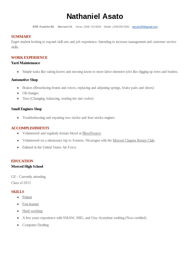 Asato Resume - August 2014 | PDF