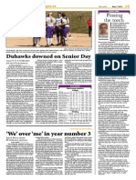 Duhawks Downed On Senior Day: Passing The Torch