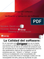 Calidad Del Software & Validacion y Verificacion Del Software