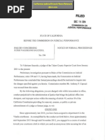 Judge Valeriano Saucedo Commission on Judicial Performance Prosecution: Notice of Formal Proceedings & Charges - Tulare County Superior Court Hon. Valeriano Saucedo - Judge Judith L. Haller 4th District Court of Appeal - Judge Becky Lynn Dugan Riverside Superior Court - Judge Louis R. Hanoian San Diego County Superior Court - Victoria Henley Director-Chief Counsel California Commission on Judicial Performance - Judicial Council of California - Supreme Court of California - California State Bar Association