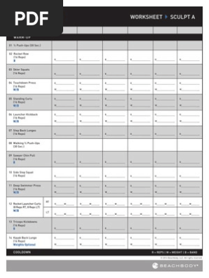 P90 Worksheets Physical Exercise Human Anatomy