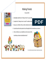 making friends- student task card