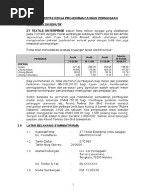 Contoh Project Paper Kedai Jahit Amend Pdf