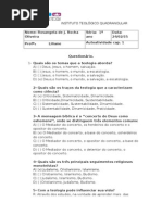 autoatividades introdução a teológia