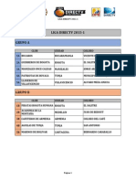 Liga Directv 2015 Programacion Oficial