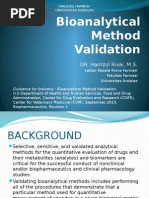 3 - 4 Bioanalytical Method Validation