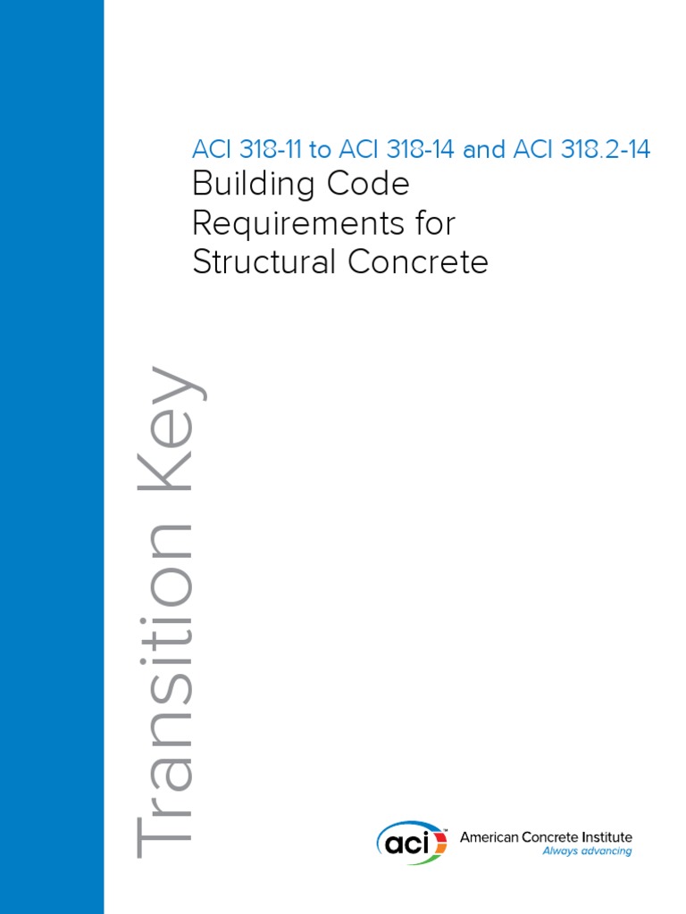 ACI 31811 To ACI 31814 and ACI 318.214 Transition Key PDF Prestressed Concrete Beam