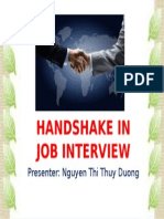 A Good Handshake in Job Interview