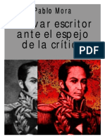 Mora Bolivar, Pablo - Escritor Ante El Espejo de La Critica