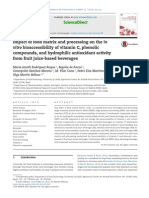 5. Rodriguez Et Al, 2015. Impact of Food Matrix and Processing on the in Vitro Bioaccessibility of Vitamin C