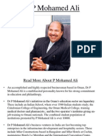 P Mohamed Ali - Profile