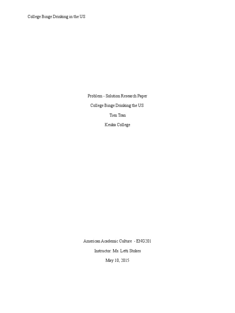 Reducing College Binge Drinking Issues | PDF | Alcoholism | Alcohol Abuse