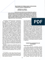 Share Price Reactions To Work-Family Initiatives: An Institutional Perspective