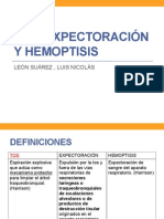 TOS, EXPECTORACIÓN Y HEMOPTISIS