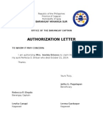 Authorization Letter - Julita