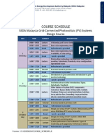 Design Course Schedule
