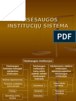 1.1 Tema. Teisesaugos - Instituciju - Sistema