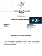 Intellectual Property Rights Assignment On Patent Information and Valuation