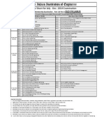 Date Sheet July-Dec - 2014 Old Syllabus