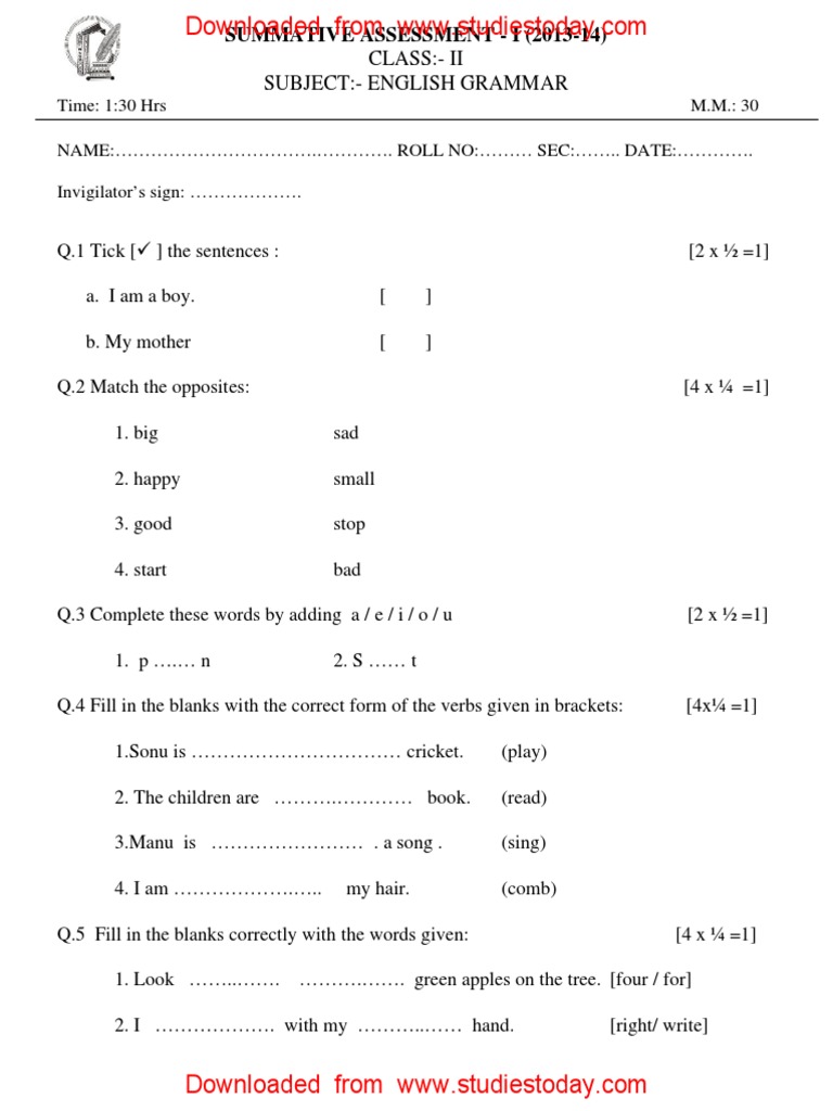 Use Of Pronouns Worksheet For Class 2 English Pronoun Make Sentences Ncert Cbse Class 2