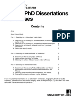 Dissertations Work Book