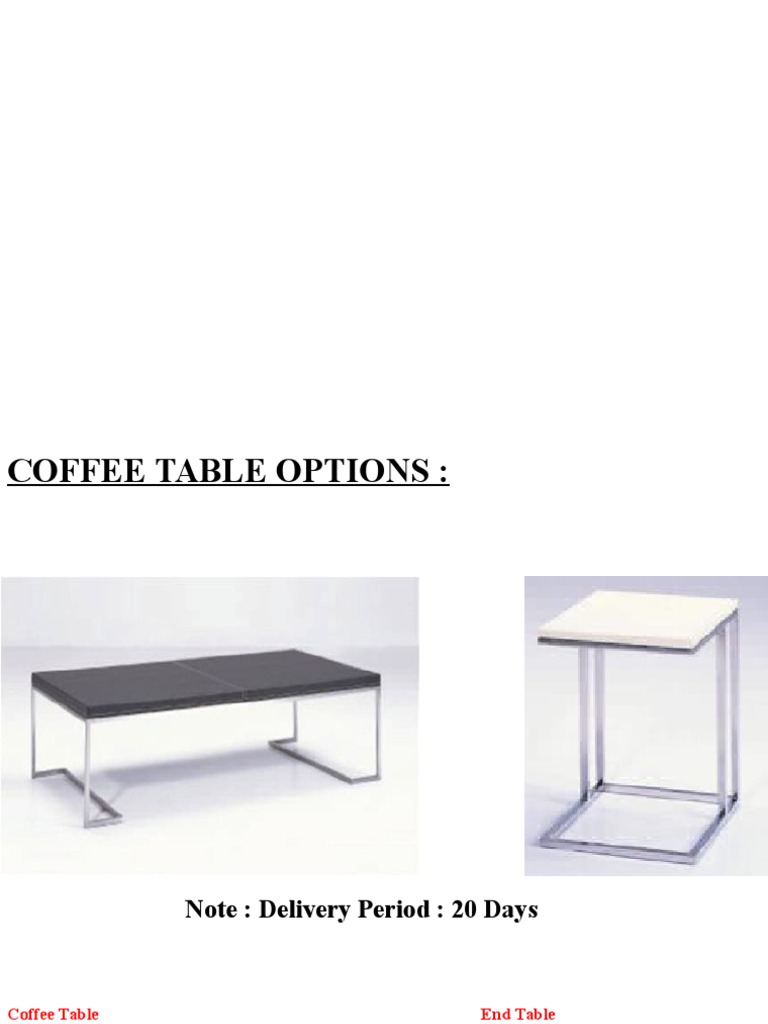 Coffee Tables | PDF