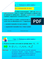 Cap 2 Prezentare Estimarea Starii Statice