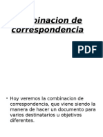 Combinacion de Correspondencia