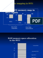 Memory mapping and organization in the 8051 microcontroller