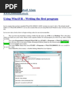 Using Winavr - Writing The First Program: Tutorial By: Sohail Alam WWW - Robozaa.Co - CC