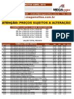 Tabela Mega Mottesteos Abril