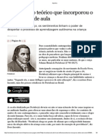 O teórico que incorporou o afeto à sala de aula