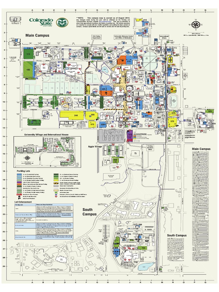 Colorado State University Map 