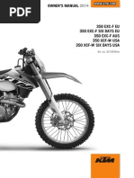 2014 KTM 350 EXC-F Manual