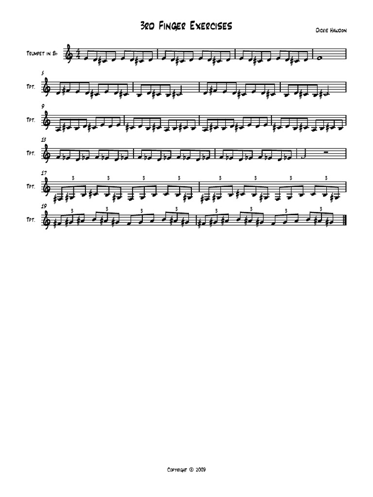 3rd Finger Exercises | PDF