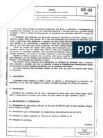 NP 83 - 65 Solos - Determinação Da Densidade Das Partículas