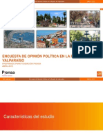 Encuesta de Opinión Política en La Región de Valparaíso: Preparado para Fundación Piensa ABRIL 2015