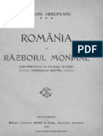 Romania Si Razboiul Mondial de Ion Rusu Abrudeanu PDF