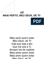 187 - Mais Perto, Meu Deus