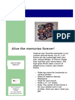 The Frame Corner: Alive The Memories Forever!