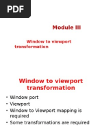 Window To Viewport Transformation