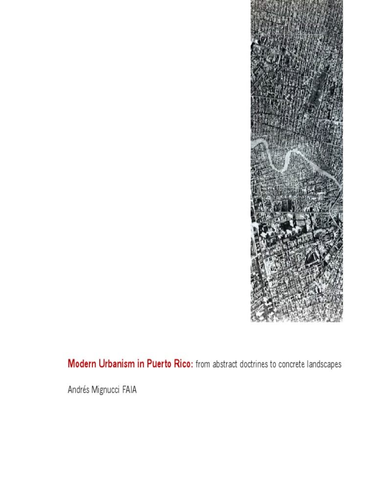 Modern Urbanism in Puerto Rico | PDF | Puerto Rico