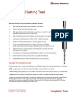 Mechanical Setting Tool Set Run Instructions