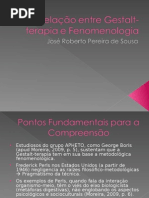 Relação Entre Gestalt-terapia e Fenomenologia
