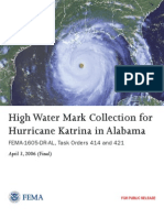 FEMA - High Water Mark Collection for Hurricane Katrina in Alabama