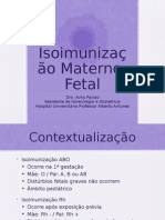 Isoimunização MaternoFetal: Diagnóstico e Tratamento